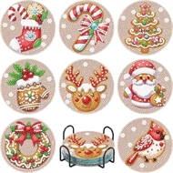 8 varmebrikker med julemotiver.